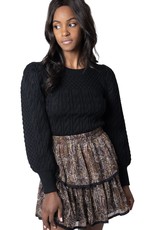allison NY sa214021 metallic mini skirt