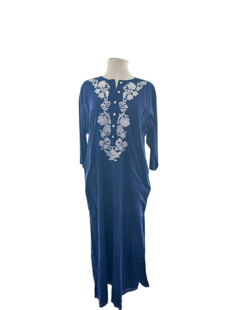 PREPPY GIRL Graham  Embroidered Tunic Dress