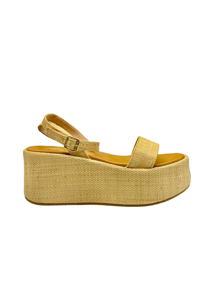 CB Designs Amalfi raffia wedge