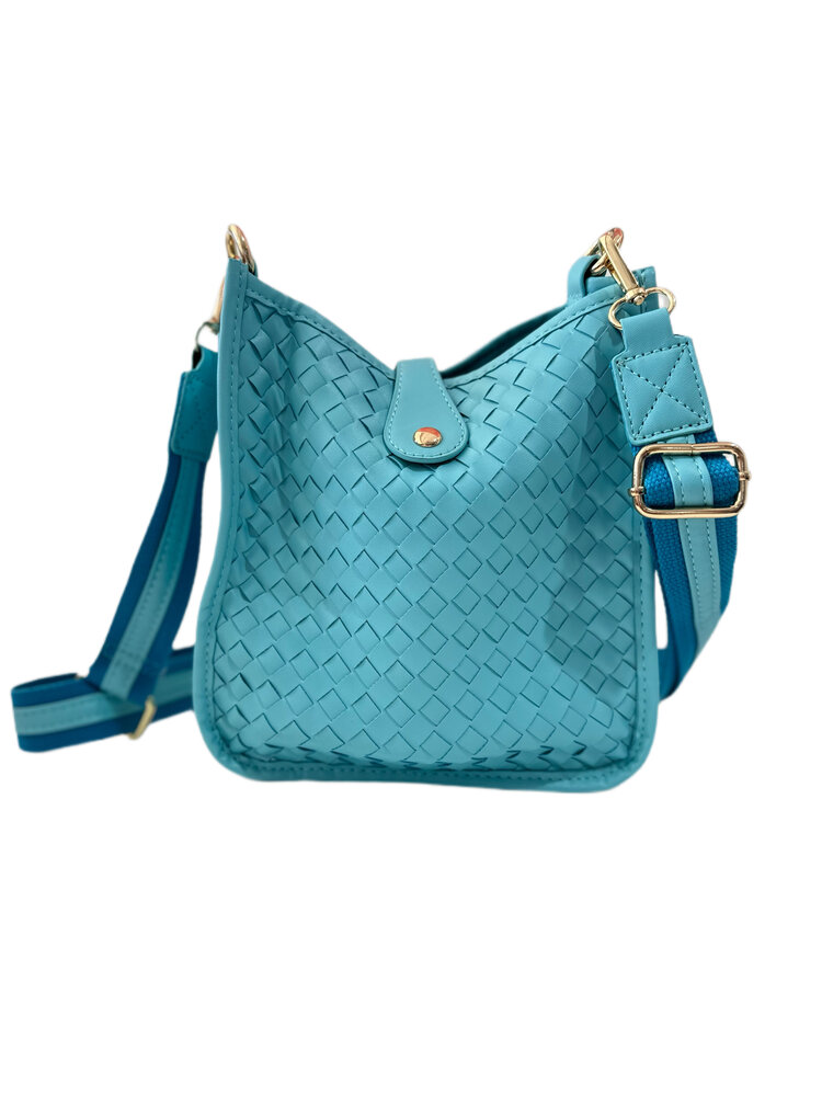 PREPPY GIRL mini crossbody azul