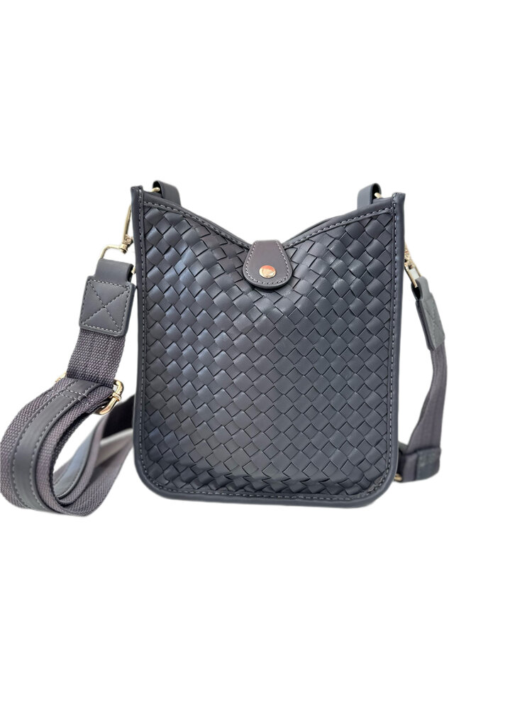 PREPPY GIRL mini crossbody dark grey