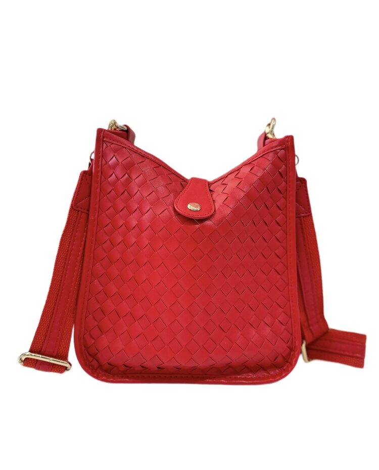 PREPPY GIRL mini crossbody red