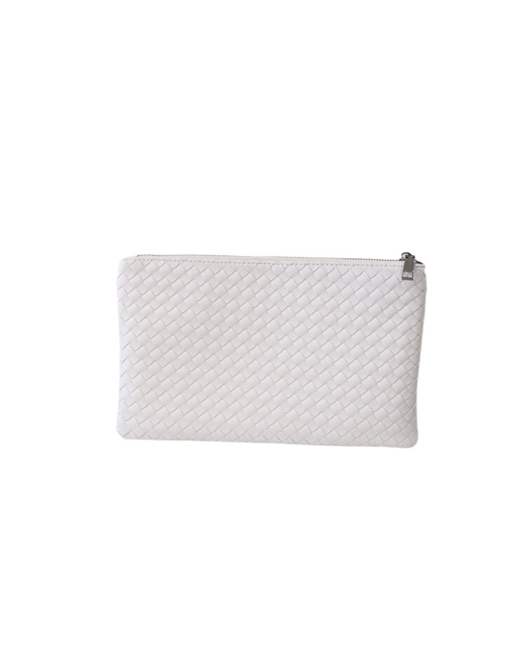 PREPPY GIRL Envelope clutch white