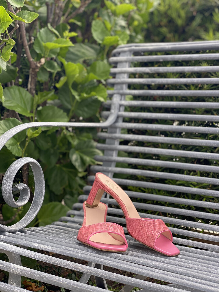 CB Designs Ravello coral raffia