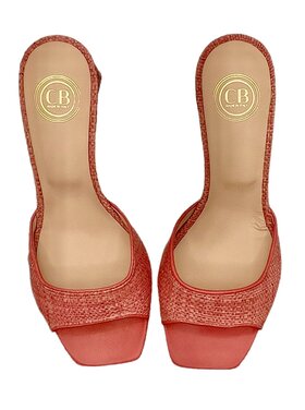 CB Designs Ravello coral raffia