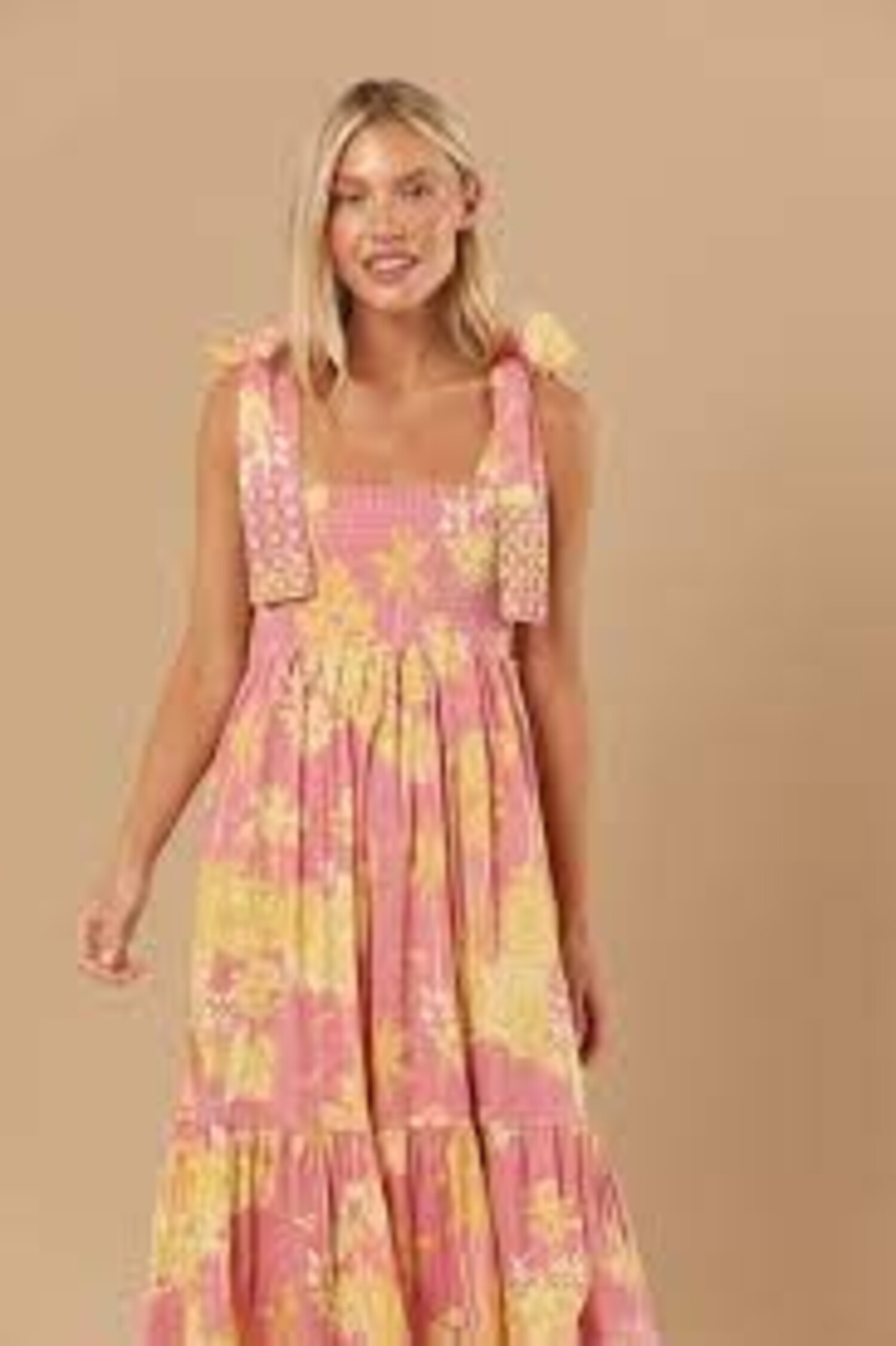 Sheridan French I Summer 2023 I Kelly Dress in Pink + Orange Gingham