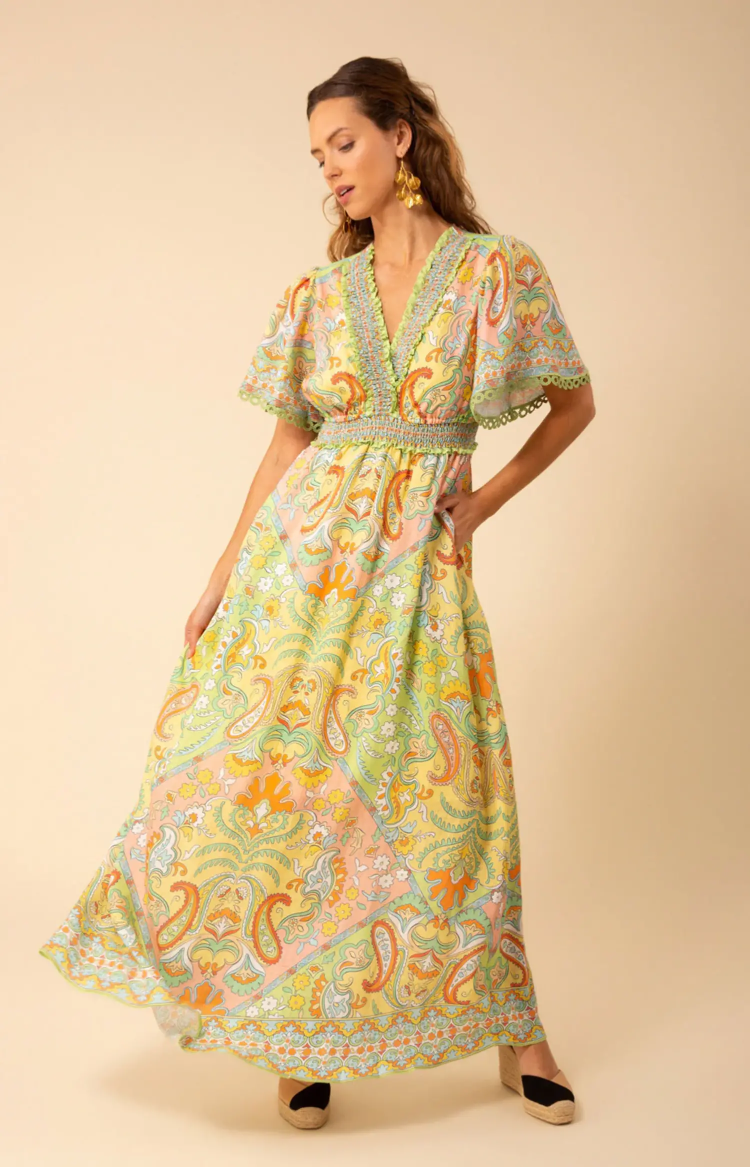 hale bob 42ee614a ss maxi dress