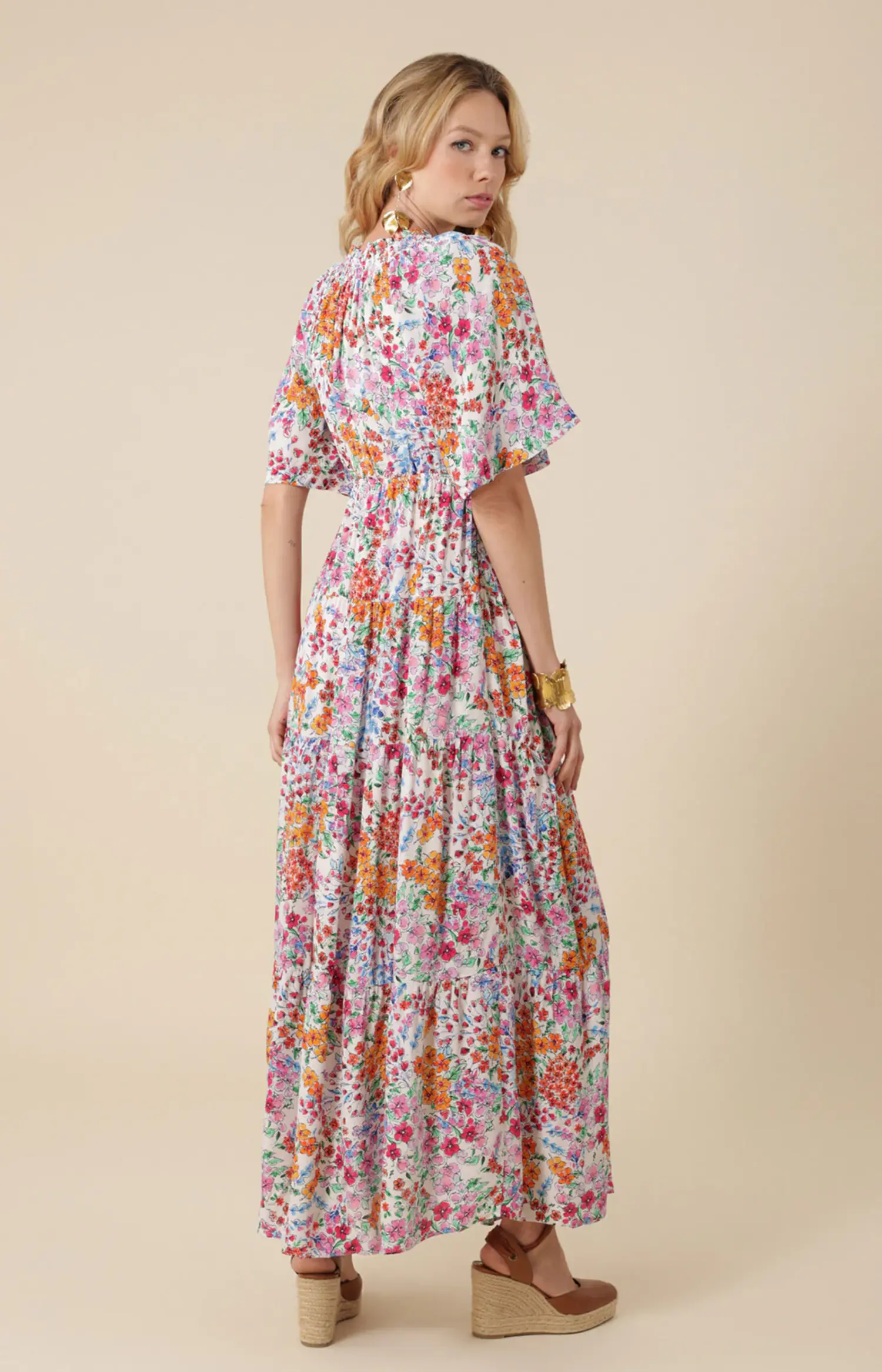 44ea614a ss tiered maxi dress - C.ORRICO 44ea614a ss tiered maxi dress - C.ORRICO