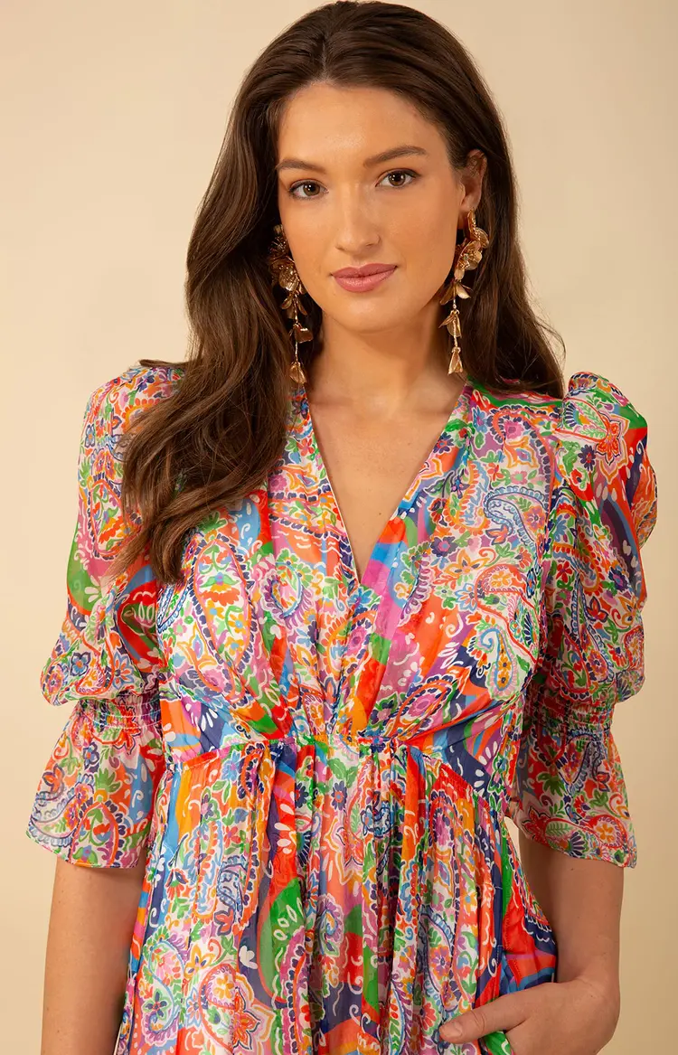 hale bob Ophelia Chiffon maxi dress