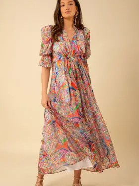 hale bob Ophelia Chiffon maxi dress