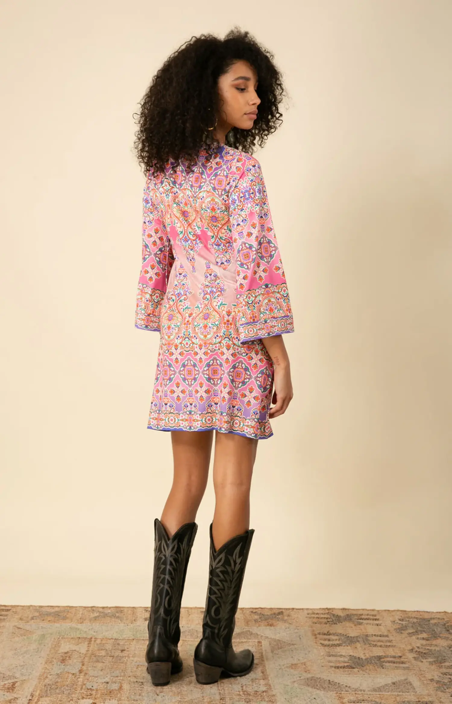 45LN620A V neck dress - C.ORRICO 45LN620A V neck dress - C.ORRICO