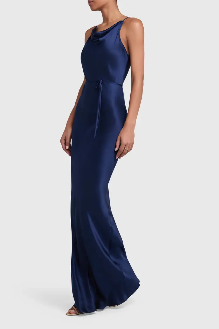 AMANDA UPRICHARD Shaelyn Silk Maxi Dress
