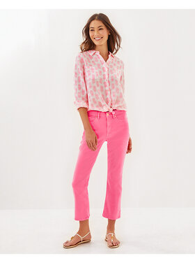 Lilly Pulitzer ANNET HIGH RISE CROP FLARE JEAN