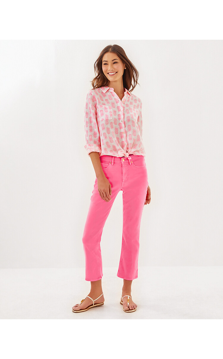 Lilly Pulitzer 015246 ANNET HIGH RISE CROP FLAR