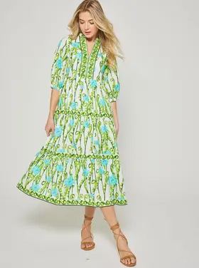 BELLA TU Blooming 48" tier dress