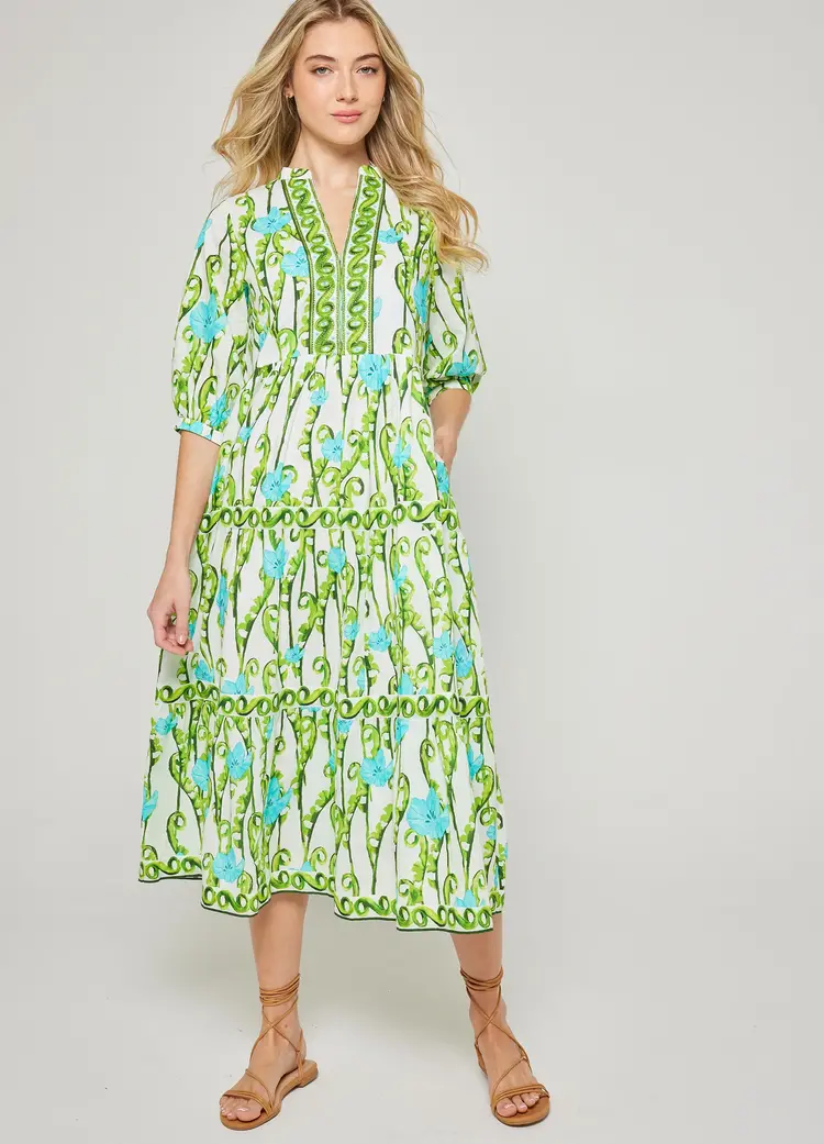 BELLA TU BLO-d48-b  Blooming 48" tier dress