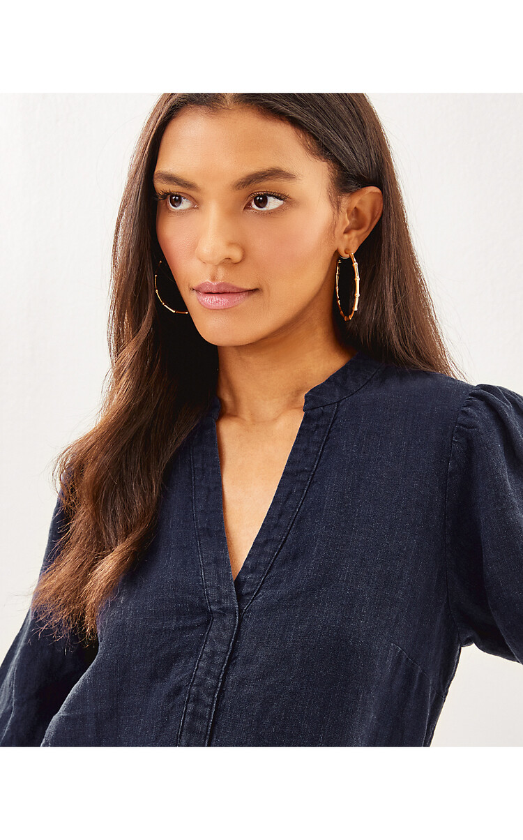 Lilly Pulitzer 016977 MIALEIGH ELBOW SLEEVE LIN