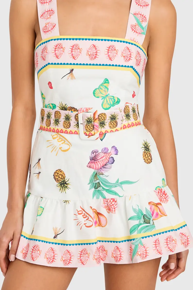 AMANDA UPRICHARD c-40163ptd Lena skort romper