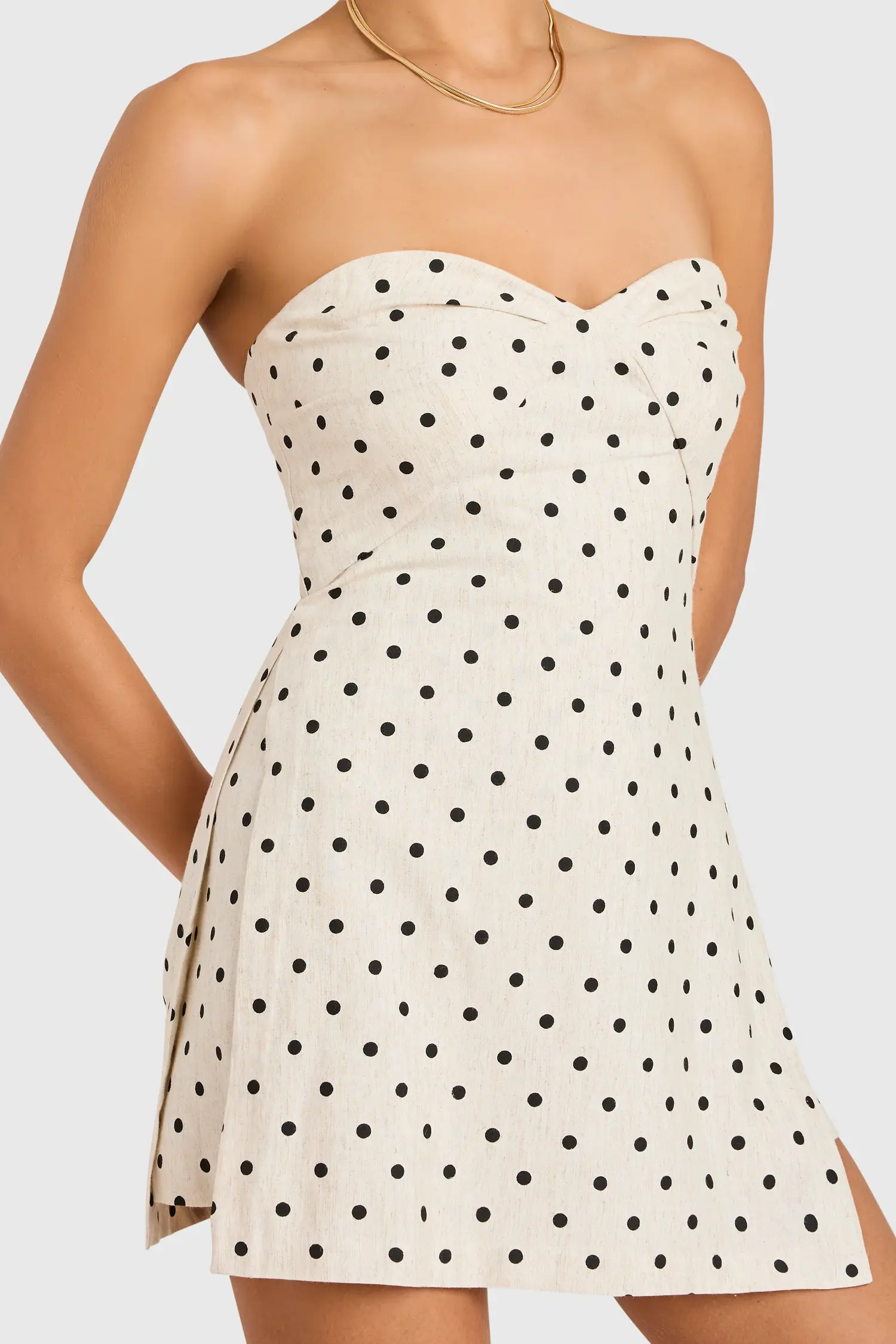 ln-40144po soho skirt romper - C.ORRICO
