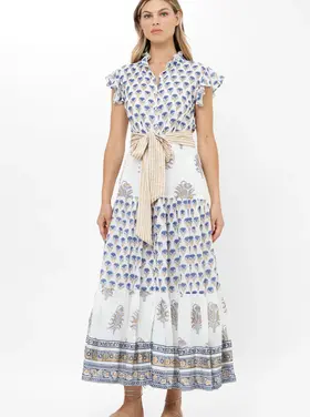 OLIPHANT Ruffle  collar button maxi