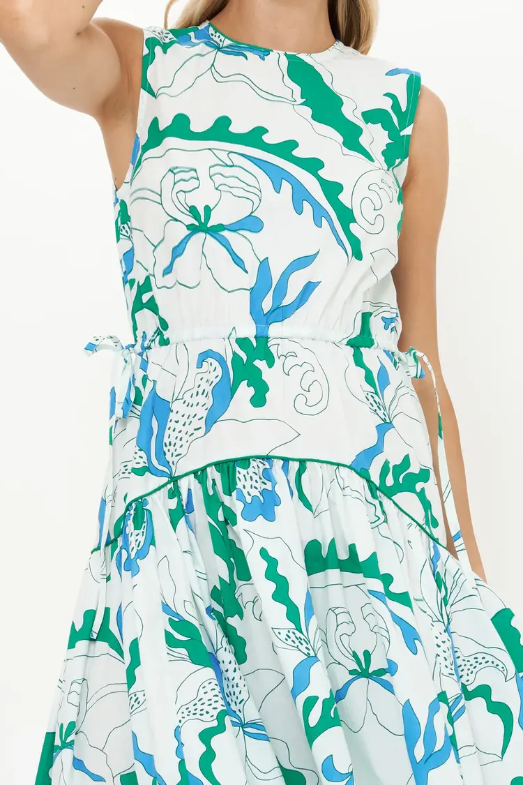 OLIPHANT 3230P Sleeveless piped maxi