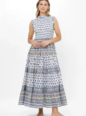 OLIPHANT Sleeveless smocked maxi