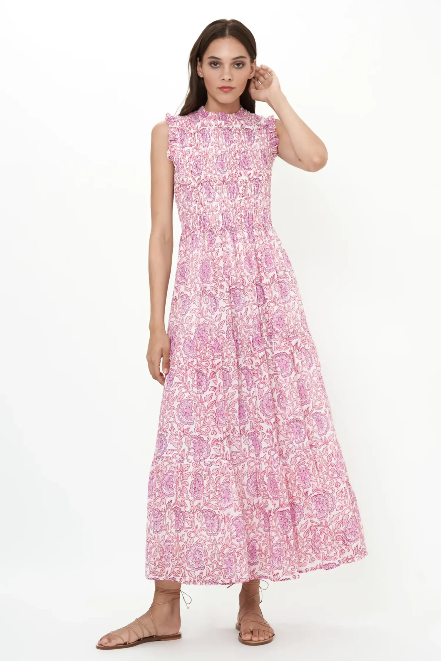 1141 sleeveless smocked maxi - C.ORRICO 1141 sleeveless smocked maxi - C.ORRICO