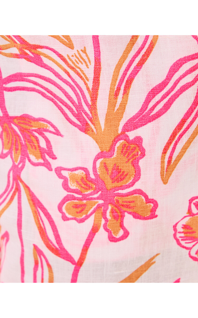 Lilly Pulitzer 015558 BRAWLEY LINEN CROP PANT