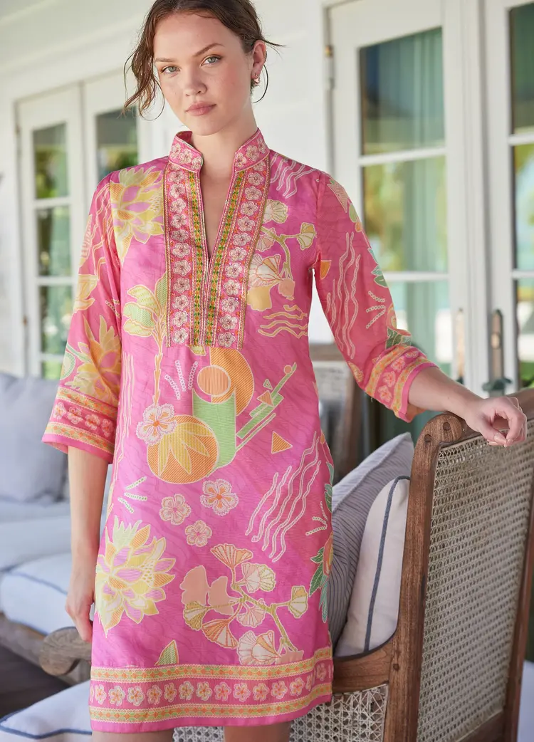 BELLA TU bam-dtu-p bahama tunic dress