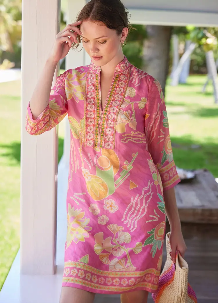 BELLA TU bam-dtu-p bahama tunic dress