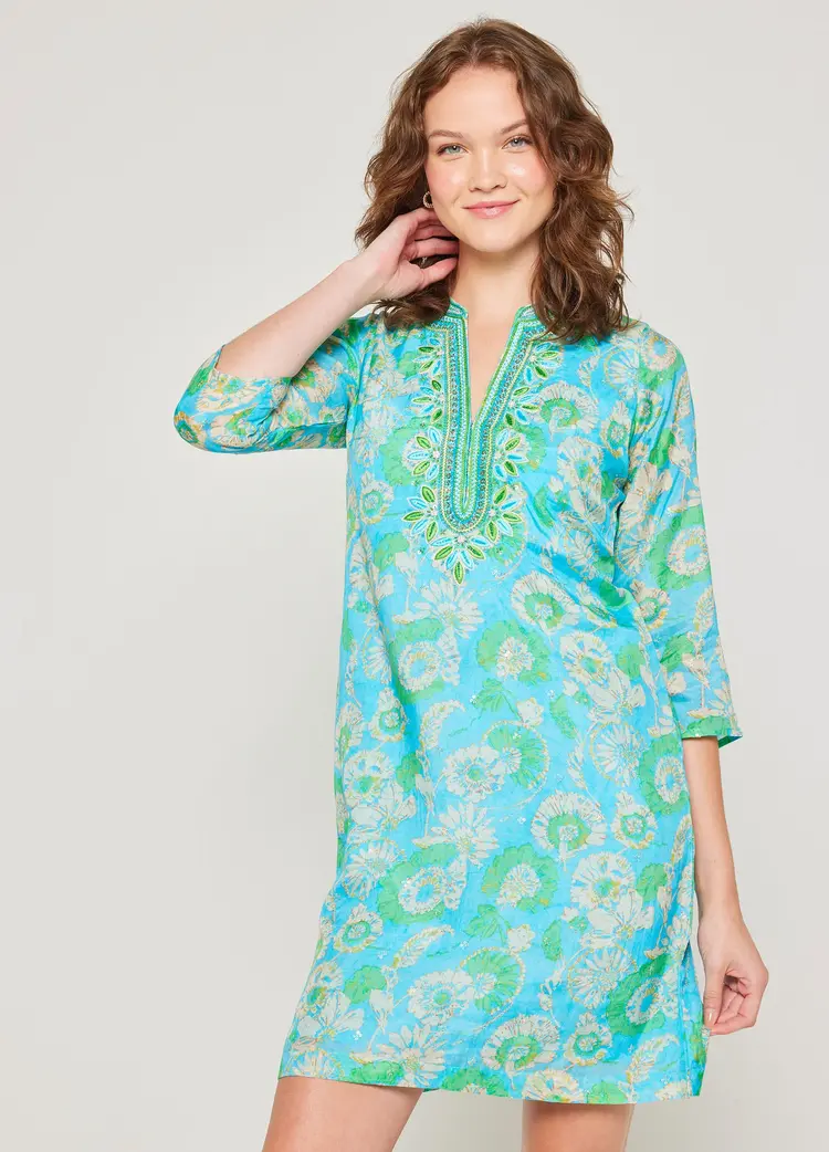 BELLA TU geo-dtu-b  georgia tunic dress