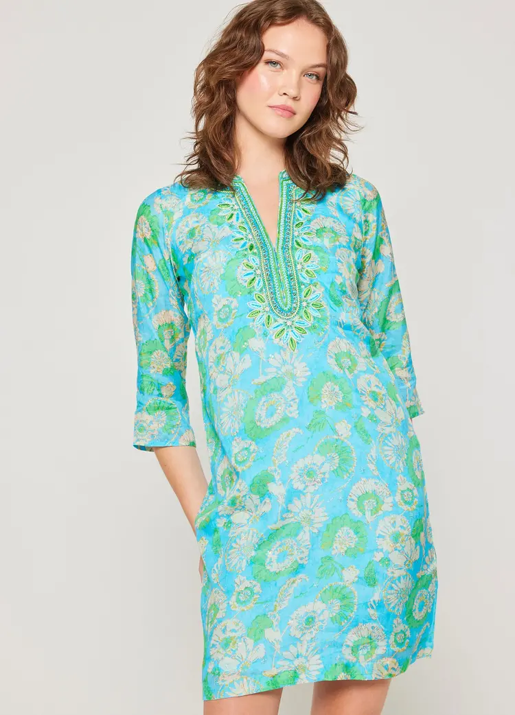 BELLA TU geo-dtu-b  georgia tunic dress