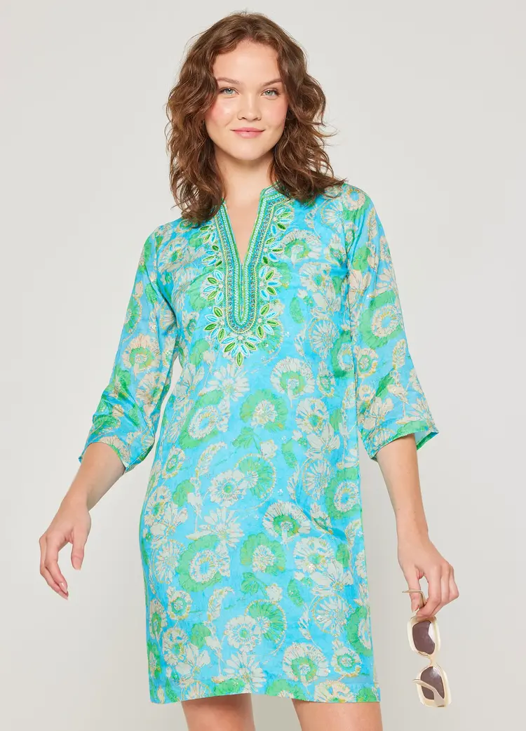 BELLA TU geo-dtu-b  georgia tunic dress