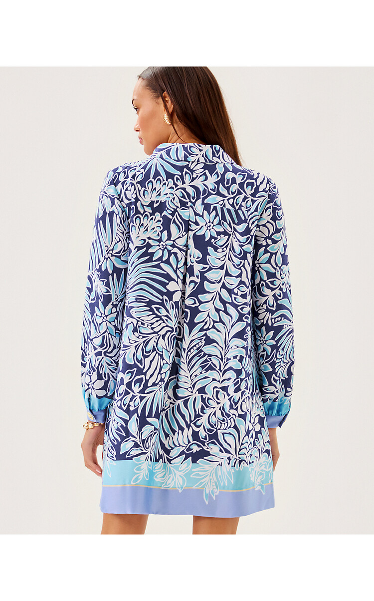 Lilly Pulitzer 016146 IRALANNE LONG SLEEVE POPOVER DRESS
