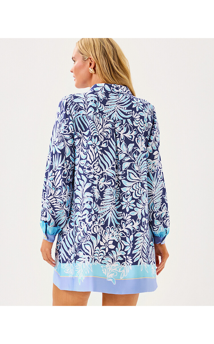Lilly Pulitzer 016146 IRALANNE LONG SLEEVE POPOVER DRESS