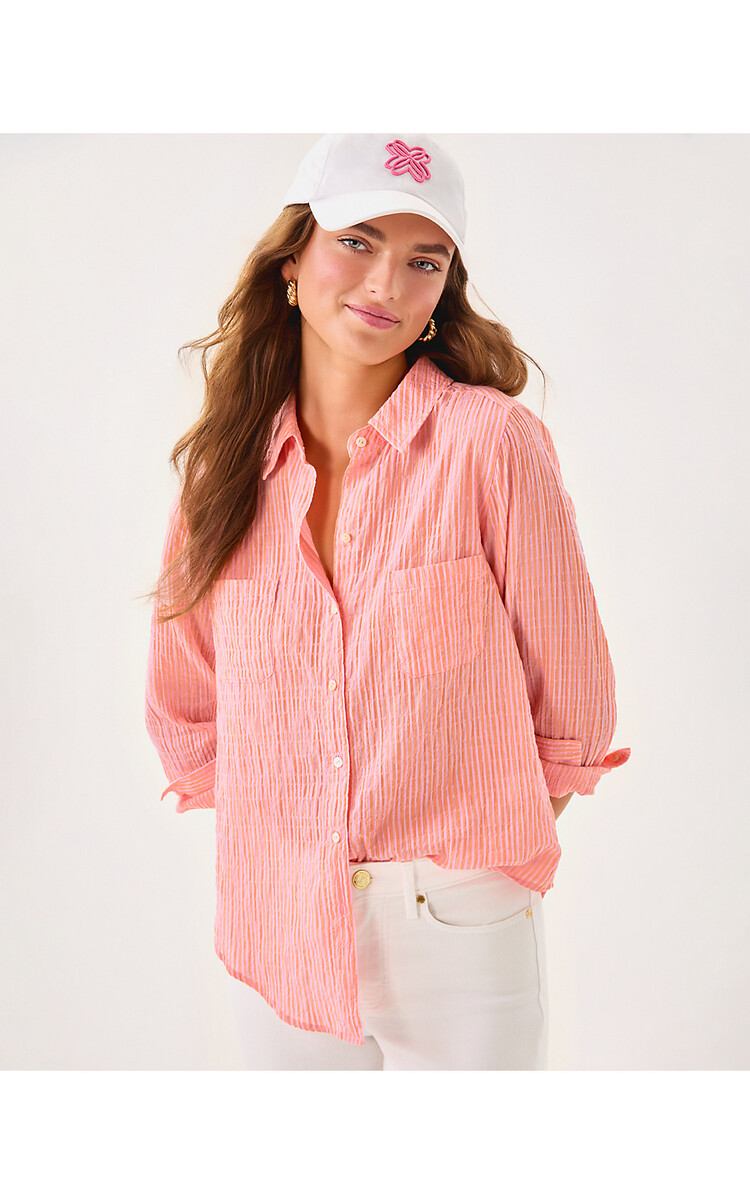 Lilly Pulitzer 001154 SEA VIEW BUTTON DOWN