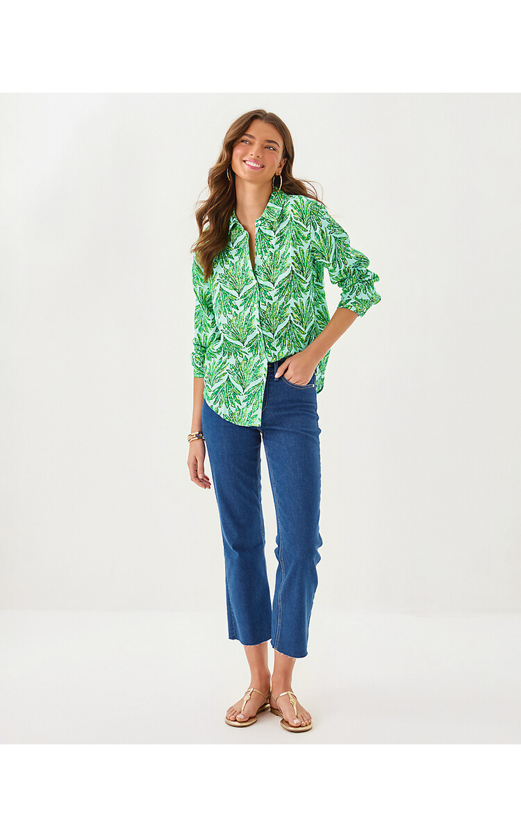 Lilly Pulitzer 019938 SEA VIEW BUTTON DOWN