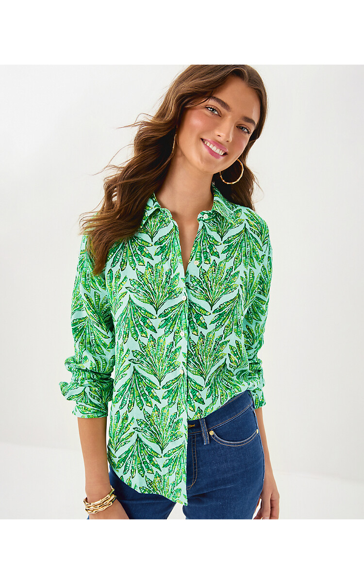 Lilly Pulitzer 019938 SEA VIEW BUTTON DOWN