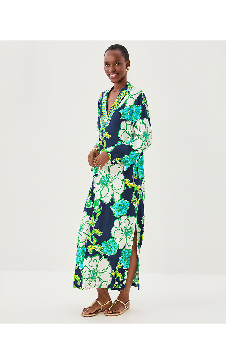 Lilly Pulitzer 016675 IRELLA MAXI CAFTAN DRESS