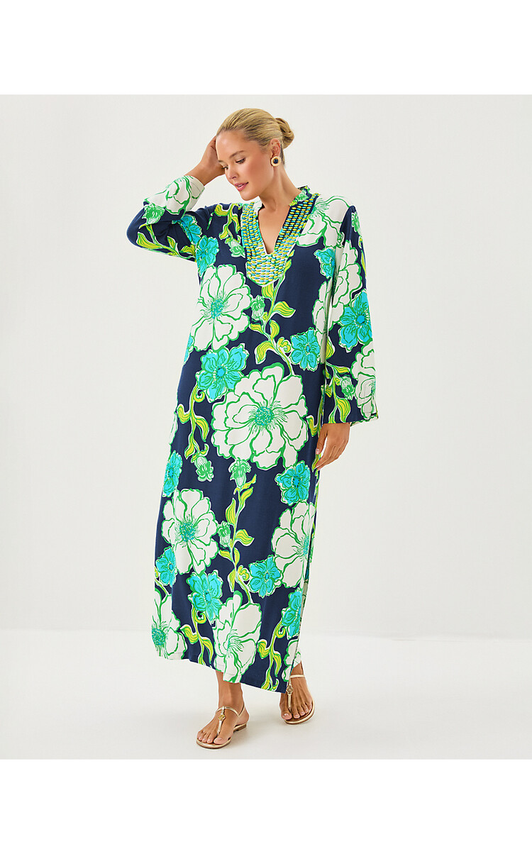 Lilly Pulitzer 016675 IRELLA MAXI CAFTAN DRESS