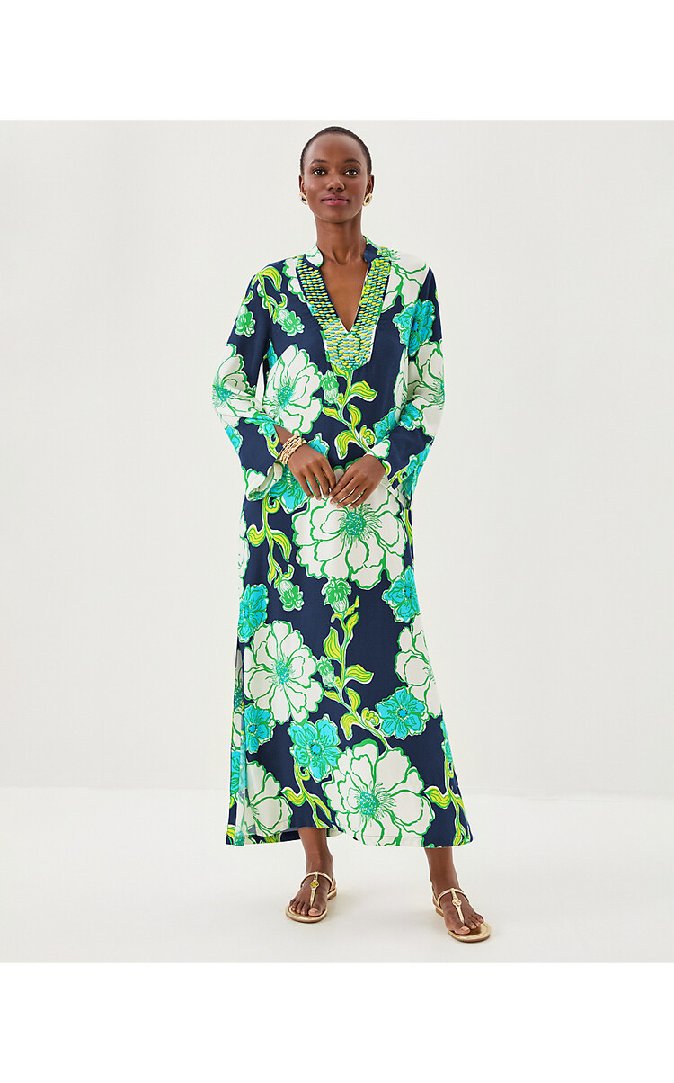 Lilly Pulitzer 016675 IRELLA MAXI CAFTAN DRESS