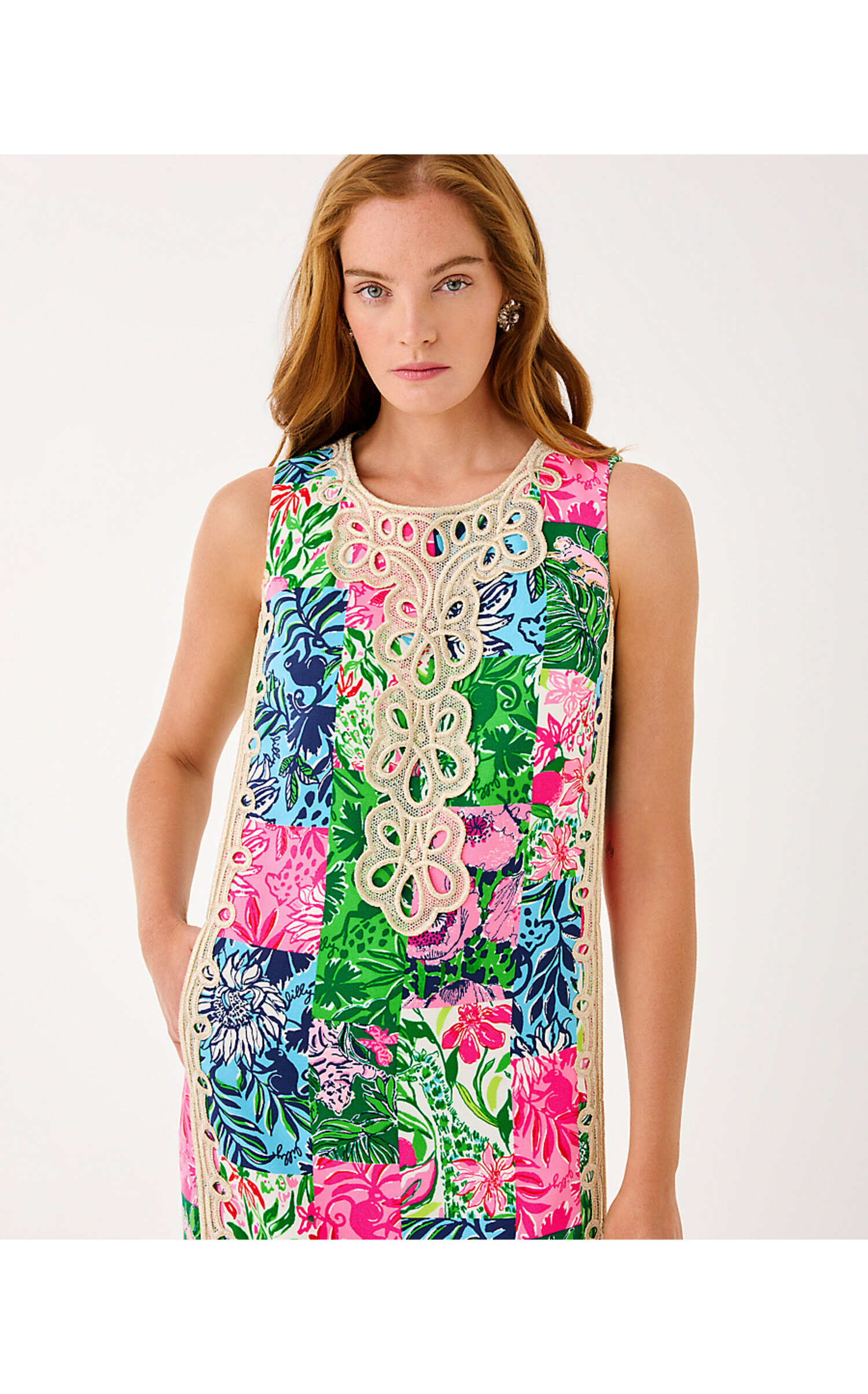 020665 EDITA MAXI SHIFT DRESS - C.ORRICO