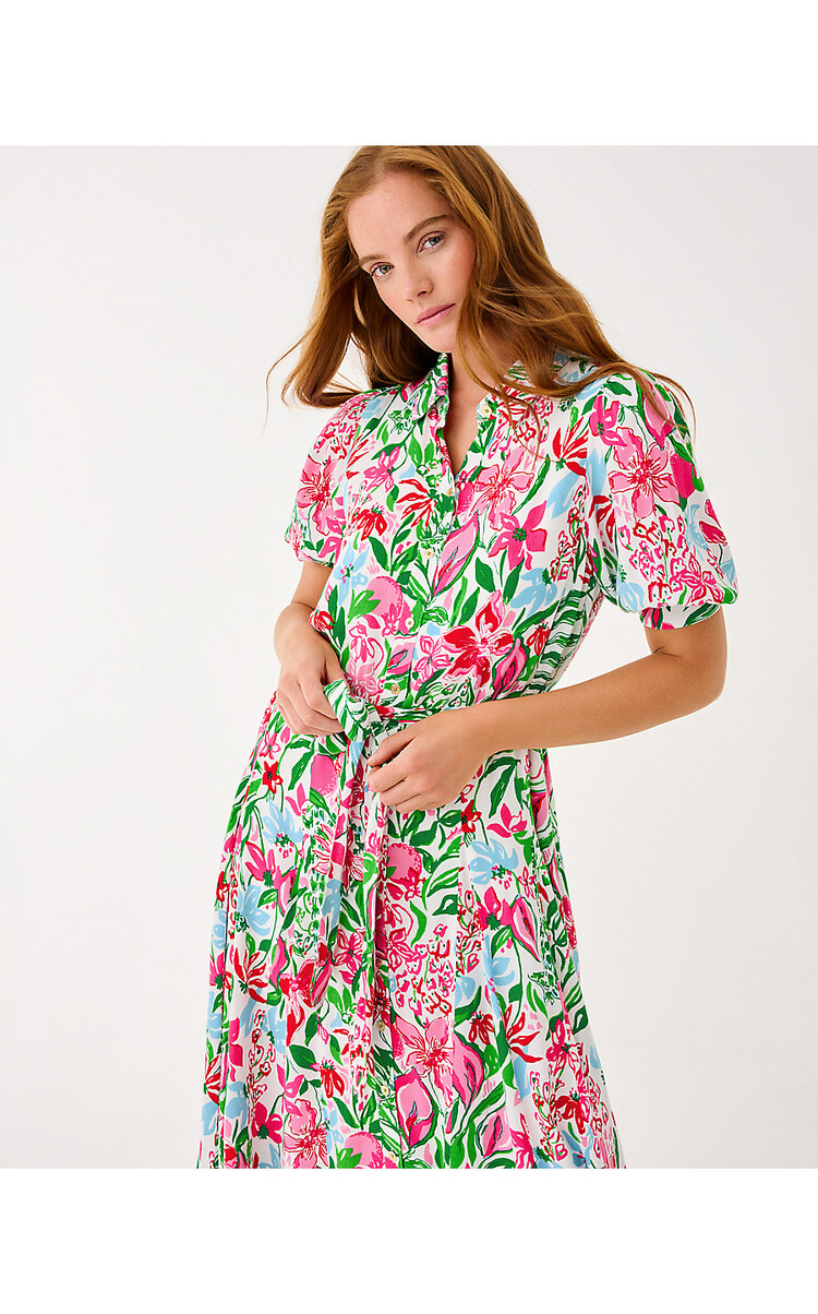 Lilly Pulitzer 019117 LARKYN MIDI SHIRTDRESS