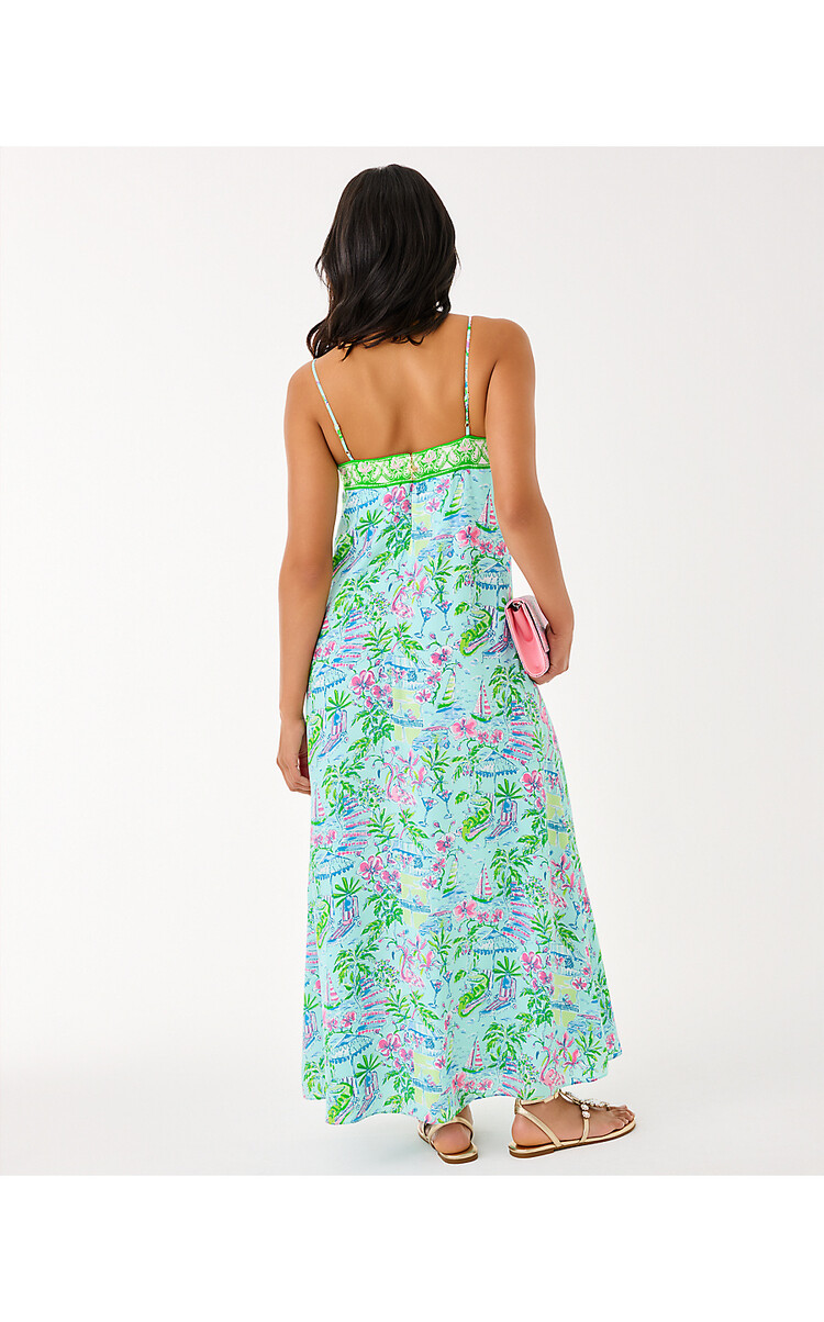 Lilly Pulitzer 015221 AMALFI SILK MAXI DRESS