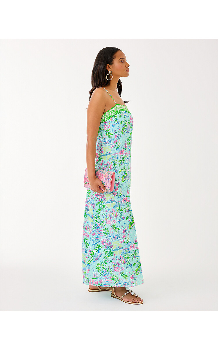 Lilly Pulitzer 015221 AMALFI SILK MAXI DRESS