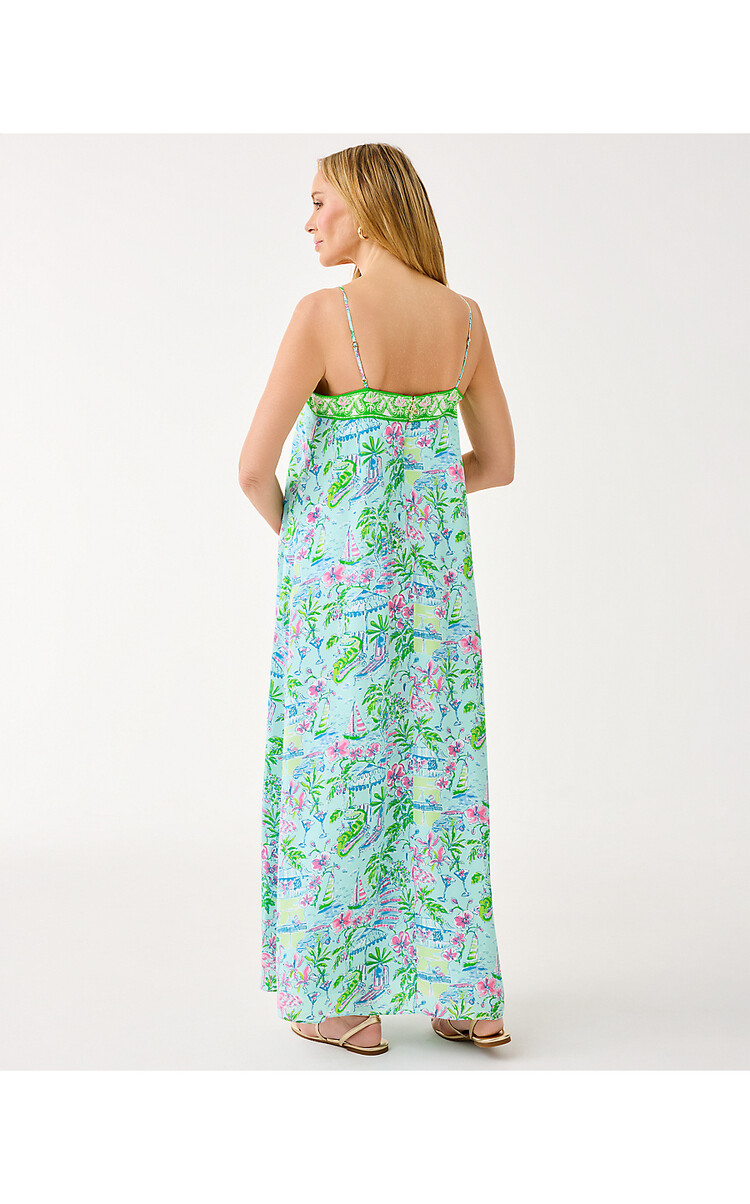 Lilly Pulitzer 015221 AMALFI SILK MAXI DRESS