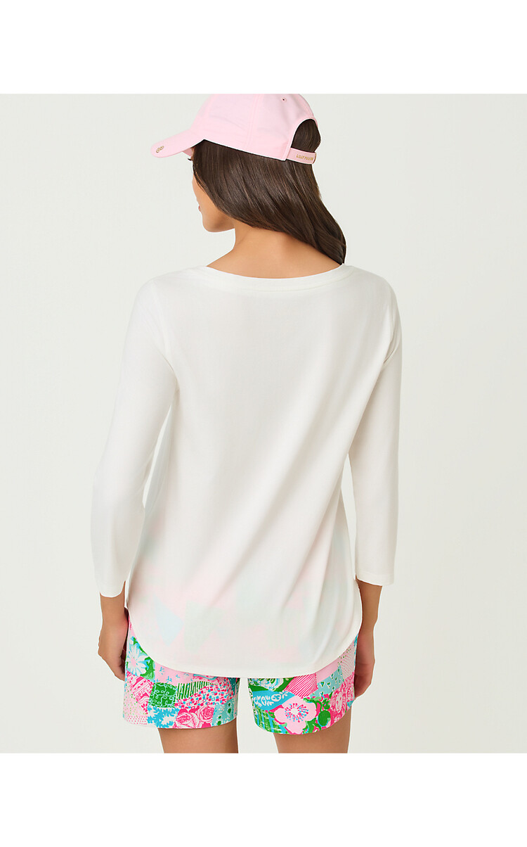 Lilly Pulitzer 021091 KEY WEST 3/4 SLEEVE TOP