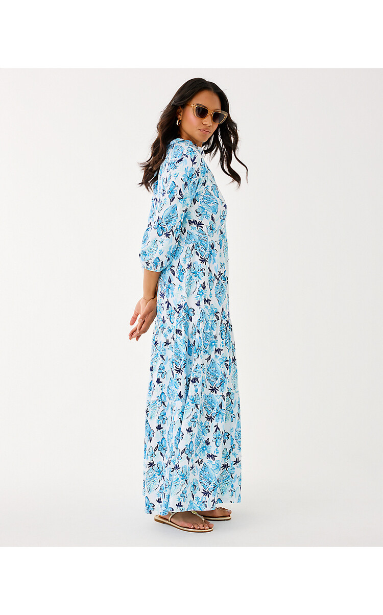 Lilly Pulitzer 017209 MALONE 3/4 SLEEVE MAXI DR