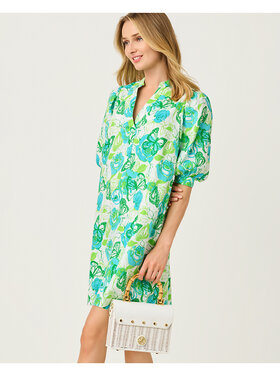 Lilly Pulitzer MIALEIGH ELBOW SLEEVE LINEN DRESS