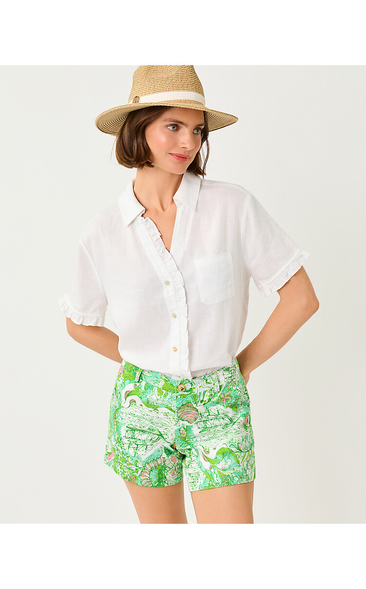 Lilly Pulitzer 019577 CARDEN RUFFLE TOP